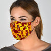 Pattern Print Otter Face Mask-grizzshop