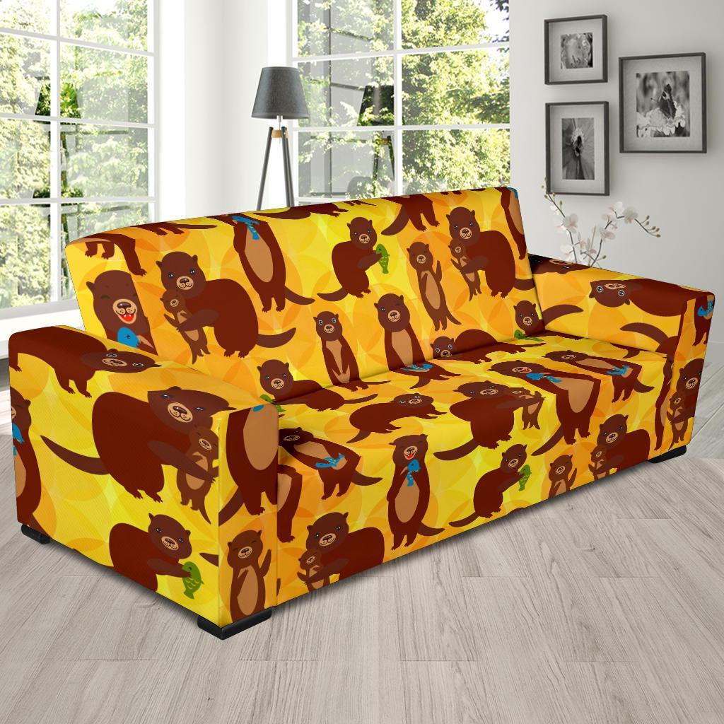 Pattern Print Otter Sofa Covers-grizzshop