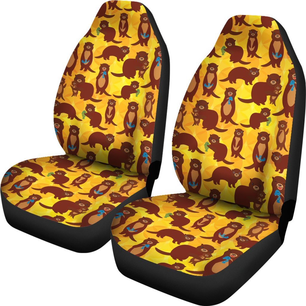 Pattern Print Otter Universal Fit Car Seat Cover-grizzshop