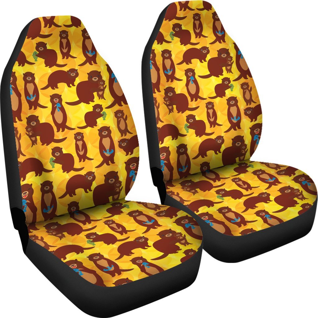Pattern Print Otter Universal Fit Car Seat Cover-grizzshop