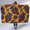 Pattern Print Owl Ornamental Hooded Blanket-grizzshop