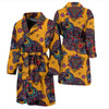 Pattern Print Owl Ornamental Men Long Robe-grizzshop