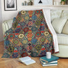 Pattern Print Patchwork Blanket-grizzshop