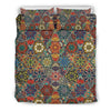 Pattern Print Patchwork Duvet Cover Bedding Set-grizzshop