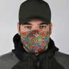 Pattern Print Patchwork Face Mask-grizzshop