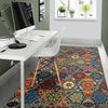 Pattern Print Patchwork Floor Mat-grizzshop