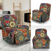 Pattern Print Patchwork Recliner Cover-grizzshop