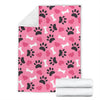 Pattern Print Paw Blanket-grizzshop