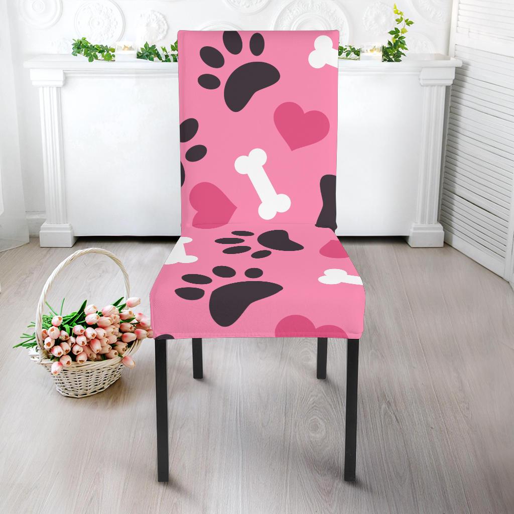 Pattern Print Paw Chair Cover-grizzshop