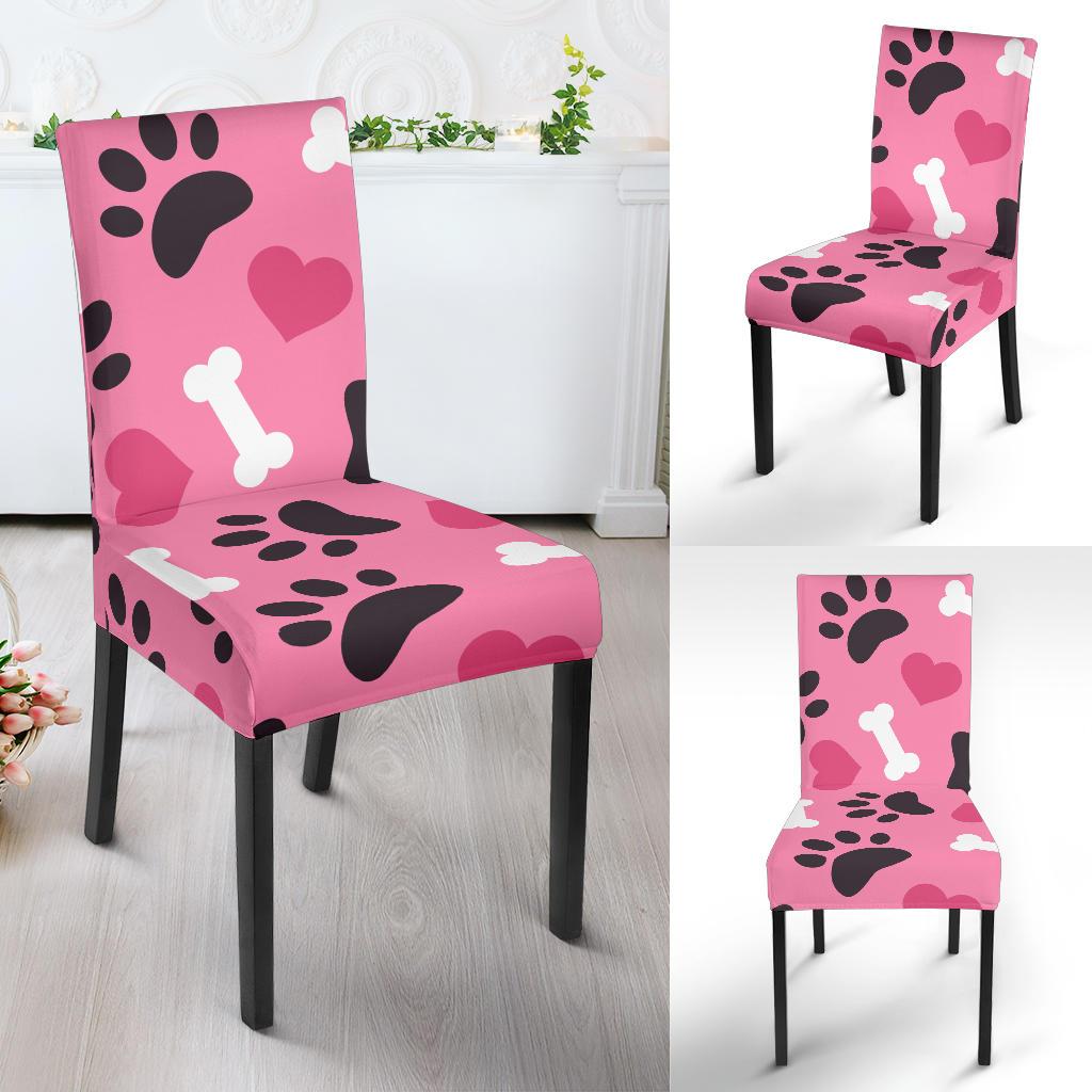 Pattern Print Paw Chair Cover-grizzshop