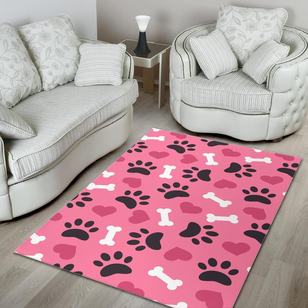 Pattern Print Paw Floor Mat-grizzshop