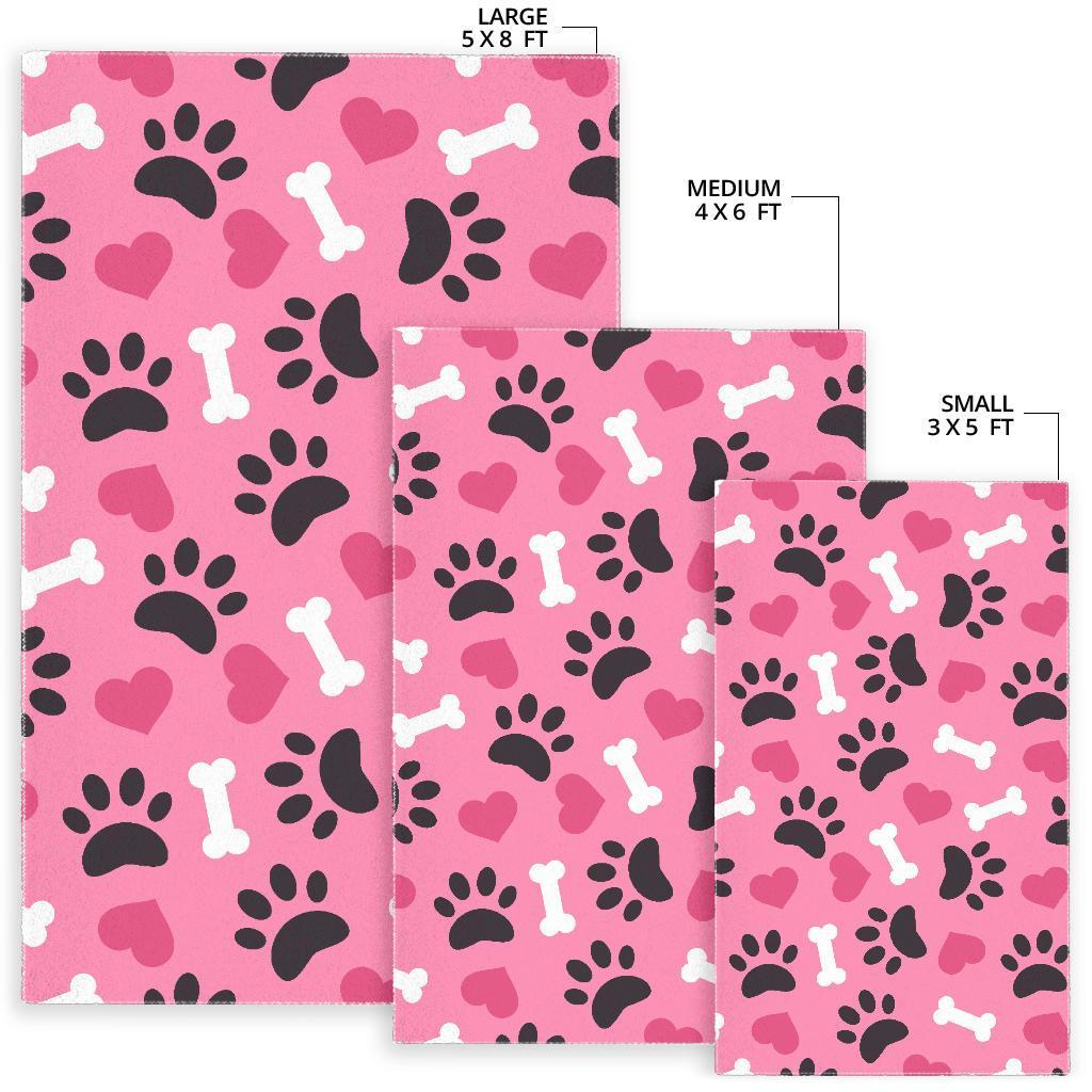 Pattern Print Paw Floor Mat-grizzshop