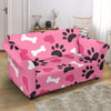 Pattern Print Paw Loveseat Cover-grizzshop