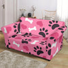 Pattern Print Paw Loveseat Cover-grizzshop