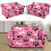 Pattern Print Paw Loveseat Cover-grizzshop