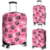 Pattern Print Paw Luggage Cover Protector-grizzshop