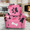 Pattern Print Paw Recliner Cover-grizzshop