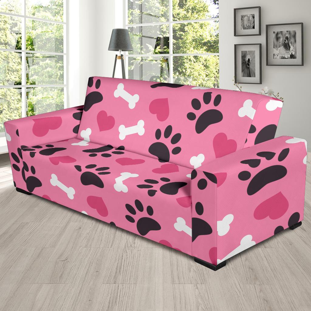 Pattern Print Paw Sofa Covers-grizzshop