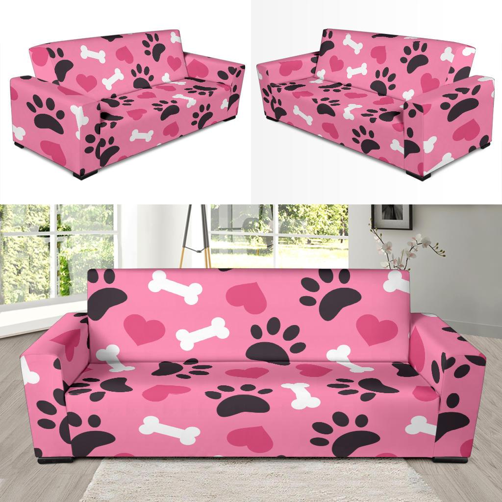 Pattern Print Paw Sofa Covers-grizzshop