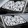 Pattern Print Penguin Car Sun Shade-grizzshop