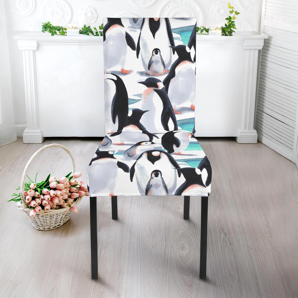 Pattern Print Penguin Chair Cover-grizzshop