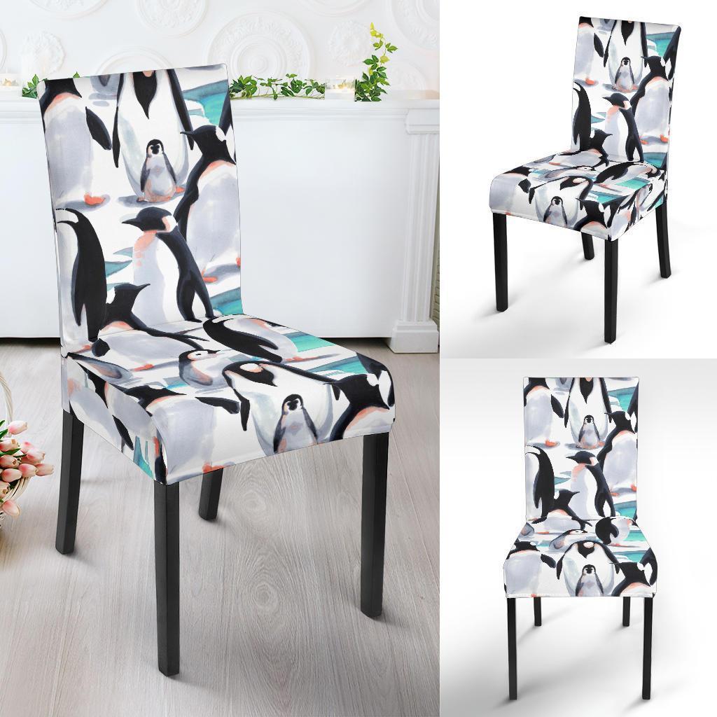 Pattern Print Penguin Chair Cover-grizzshop