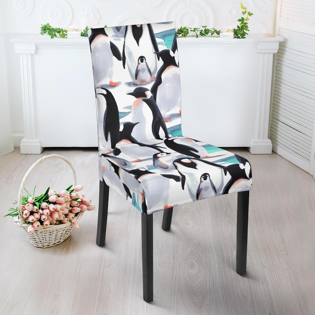 Pattern Print Penguin Chair Cover-grizzshop