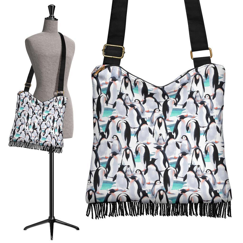 Pattern Print Penguin Crossbody Bags-grizzshop