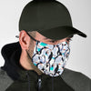 Pattern Print Penguin Face Mask-grizzshop