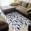 Pattern Print Penguin Floor Mat-grizzshop