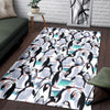 Pattern Print Penguin Floor Mat-grizzshop