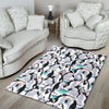 Pattern Print Penguin Floor Mat-grizzshop