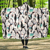 Pattern Print Penguin Hooded Blanket-grizzshop