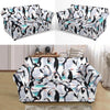 Pattern Print Penguin Loveseat Cover-grizzshop