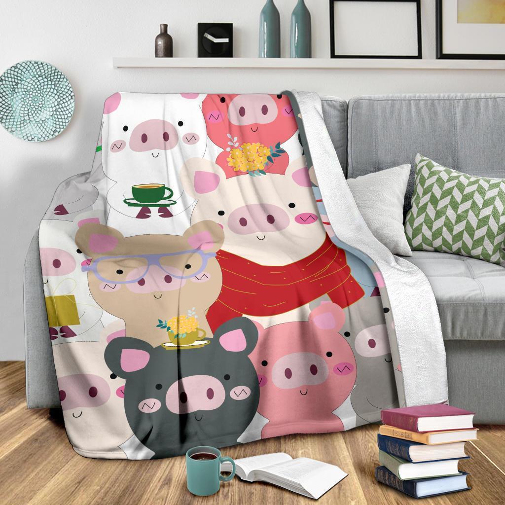 Pattern Print Pig Blanket-grizzshop