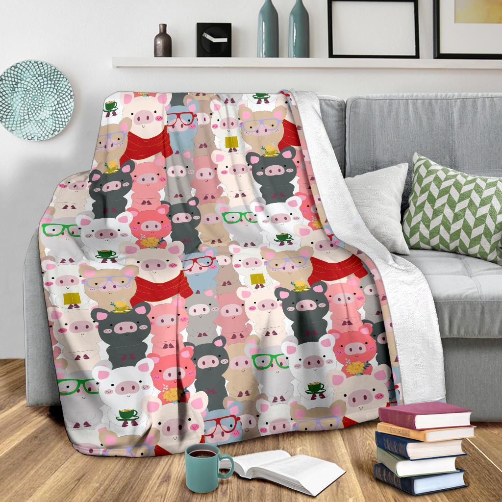 Pattern Print Pig Blanket-grizzshop