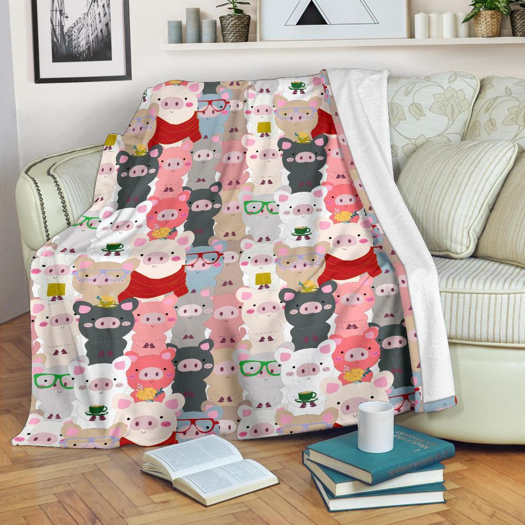 Pattern Print Pig Blanket-grizzshop