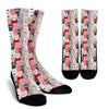 Pattern Print Pig Unisex Crew Socks-grizzshop