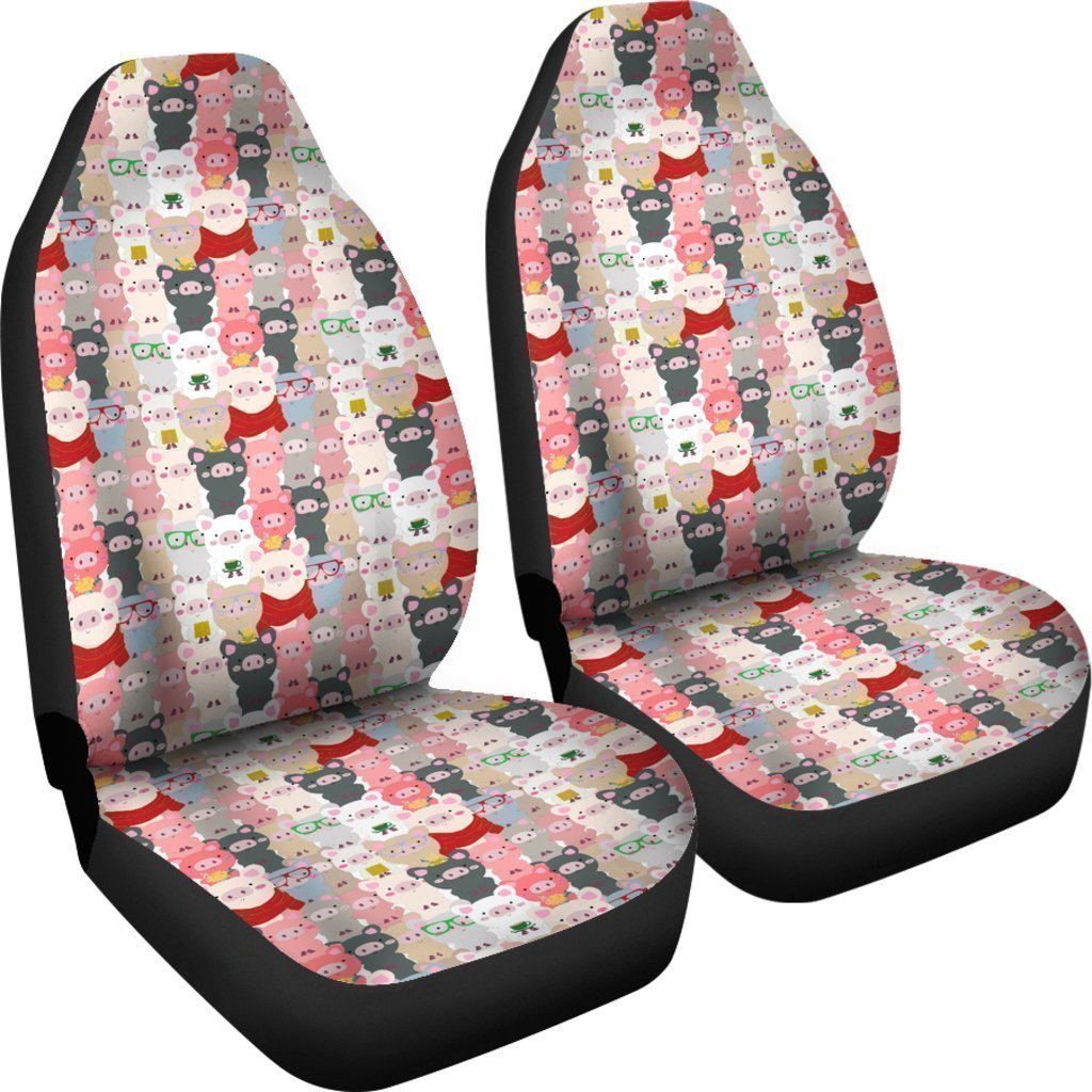 Pattern Print Pig Universal Fit Car Seat Cover-grizzshop