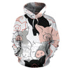 Pattern Print Pig Women Men Pullover Hoodie-grizzshop