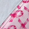 Pattern Print Pink Ribbon Breast Cancer Awareness Blanket-grizzshop