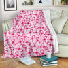 Pattern Print Pink Ribbon Breast Cancer Awareness Blanket-grizzshop