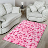 Pattern Print Pink Ribbon Breast Cancer Awareness Floor Mat-grizzshop