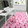 Pattern Print Pink Ribbon Breast Cancer Awareness Floor Mat-grizzshop