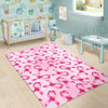 Pattern Print Pink Ribbon Breast Cancer Awareness Floor Mat-grizzshop