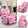 Pattern Print Pink Ribbon Breast Cancer Awareness Recliner Cover-grizzshop