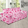 Pattern Print Pink Ribbon Breast Cancer Awareness Sofa Covers-grizzshop