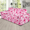 Pattern Print Pink Ribbon Breast Cancer Awareness Sofa Covers-grizzshop