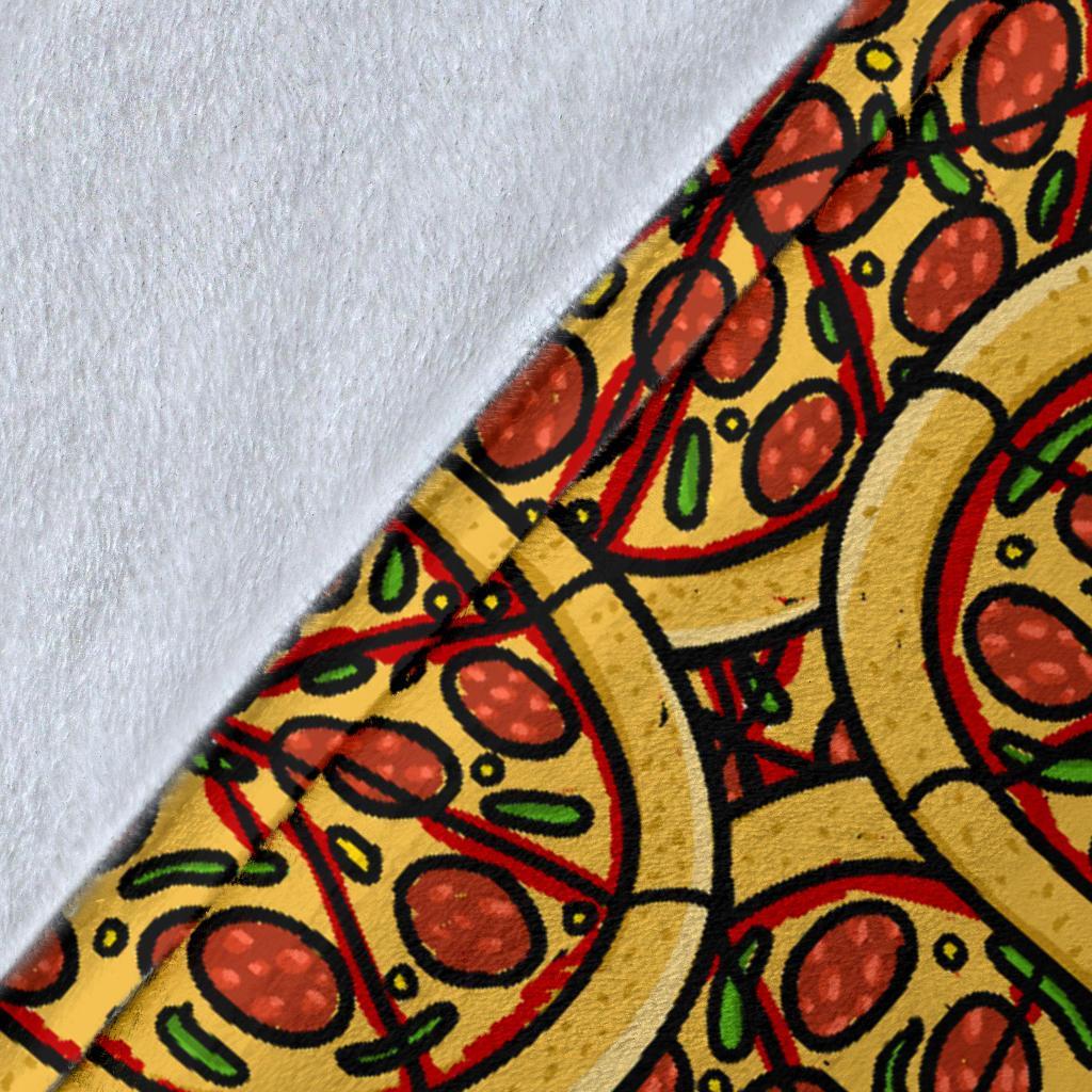 Pattern Print Pizza Blanket-grizzshop