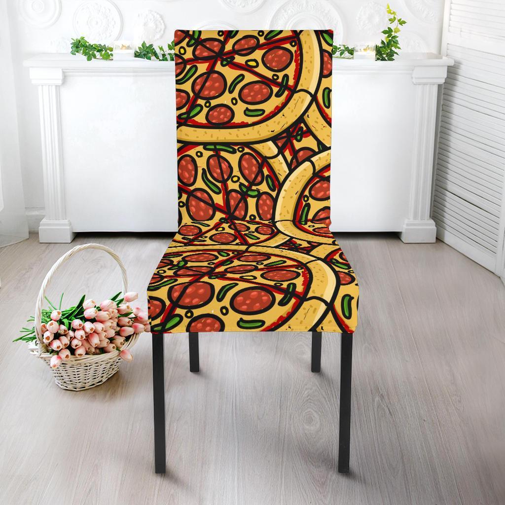 Pattern Print Pizza Chair Cover-grizzshop